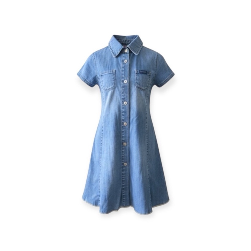 Diesel ⍟ Denim A-Line Dress ⍟ Blue Jeans ⍟ with Patches ⍟ Girl’s 3 3T 97 cm ⍟
